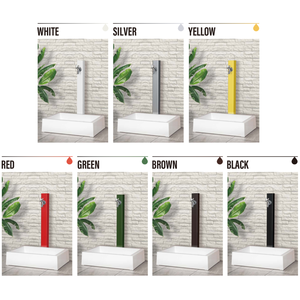 ก๊อกน้ำสแตนเลสขัดเงาแบบหลุมเดียวก๊อกน้ำติดผนัง PVC สำหรับใช้งานกลางแจ้งอ่างล้างหน้าเคาน์เตอร์ขนาดเล็กสำหรับด้านนอก - Product Image 3