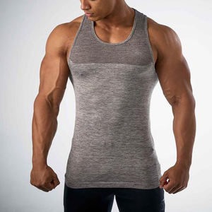 Vente en gros de vrac Débardeurs de gym Gilet d'entraînement respirant sans manches pour homme Vêtements d'été décontractés personnalisés pour le fitness - Product Image 4