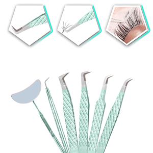 Pince à épiler professionnelle d'extension de cils outil de greffage de marque privée facile à ramasser les cils minces pointe pointue - Product Image 6