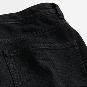 Pantalones vaqueros anchos y recortados al por mayor, pantalones vaqueros sexis ajustados de cintura alta de talla grande para mujer - Product Image 6