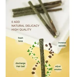 6 Palitos de Matatabi Natural para Gatos, Refrescantes de Aliento con Menta para la Limpieza Dental - Product Image 6