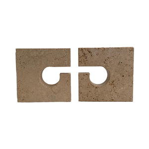 Sujetalibros cuadrados de piedra Natural de lujo hechos a mano ónix mármol travertino decorativo hogar Oficina biblioteca organizador esculturas - Product Image 1