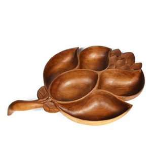 Plato y bandeja de madera de bambú de la mejor calidad, vajilla de tendencia, utensilios de cocina para Postres, alimentos y Chocolate - Product Image 4