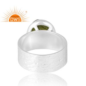 Latest Selling 925 Sterling Selling Natural Peridot Gemstone Ring Custom Jewelry Manufacturer - Product Image 2