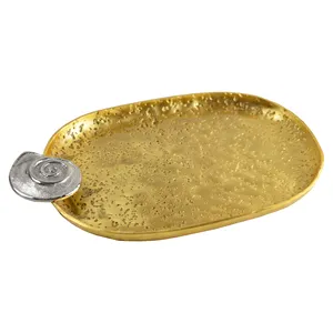 זהב צבעוני מכירה לוהטת מגש הגשה עבור עיצוב הבית גימור מרובות מגשי עבור עיצוב מותאם אישית זמין