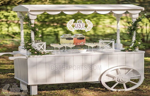 Carrito Moderno de Madera Ligero para Postres y Dulces para Bodas, Baby Showers y Cumpleaños, Diseño y Tamaño Personalizables para Decoraciones de Última Tendencia - Product Image 4