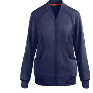 Blouse de travail réutilisable en polaire pour femme médecin, uniforme d'hôpital en spandex grande taille pour l'hiver - Product Image 6