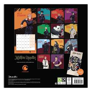 Calendario de Pared Jujutsu Kaisen 2025, Calendario de Mesa, Calendario de Oficina, Calendario de Papel para Exhibición, Promoción, Uso con Reloj - Product Image 3