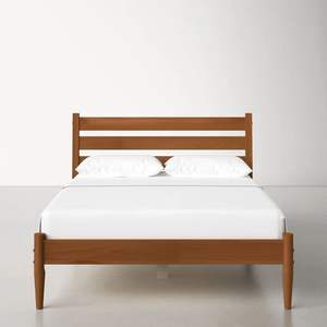 Minimalist Solid Wood <b>Bed</b> <b>Frame</b> - Product Image 1