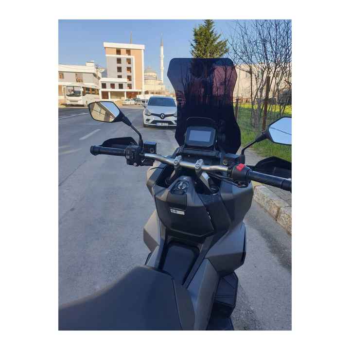 Honda Adv 350 Front Glass 2023 2024 Model 60cm Black Color 4mm Long Wide Glass