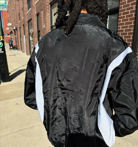 Ropa de calle de verano transpirable multicolor Vintage 100% de nailon de talla grande para hombre, chaqueta cortavientos, conjunto de chándal ligero - Product Image 3