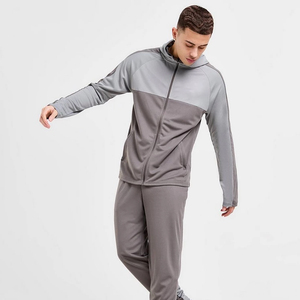 Survêtements de sport pour hommes sur mesure, coupe ajustée, haute qualité, 100% polyester, respirant, avec logo d'hiver, design uni, service OEM - Product Image 1