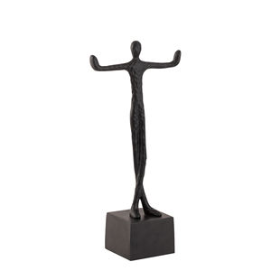 Escultura de aluminio de diseño moderno, decoración artística hecha a mano para el hogar y la Oficina, estatua de tamaño personalizable - Product Image 2