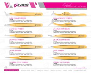 Pince à épiler applicateur de cils avec pointe pointue Facile à ramasser Cils fins pour un contrôle et un confort sûrs et sans glissement - Product Image 6