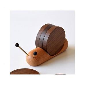 Antique Design Fresh Natural Wooden Coaster Unique Design Round Shape Cup Glass Coasters For Use Table Top <b>Cheap</b> Price Product - Product Image 1