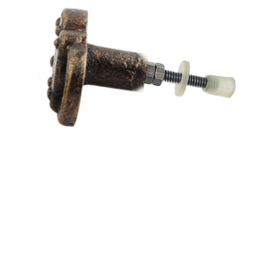 Boutons de verrouillage intelligents en laiton fonte antique, tiroir en céramique poignée de meuble tire cuisine chambre salle à manger armoire commode industrielle - Product Image 2