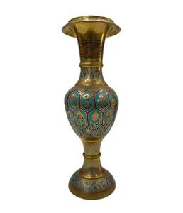 Ancient Style Luxury Brass Vase Vintage Indian Handcrafted Flower Stand for Sofa <b>Space</b> Top Selling at Reasonable Price - Product Image 2