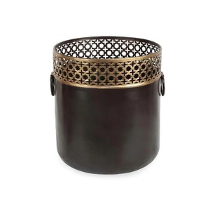 Maceta redonda hecha a mano Vintage más vendida, decoración de sala de estar interior, balcón, decoración del hogar, maceta de Metal a bajo precio - Product Image 5