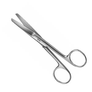 Ciseaux pour pansements chirurgicaux en acier allemand Ciseaux médicaux émoussés 6 "à finition droite Ciseaux chirurgicaux à pointe émoussée - Product Image 2