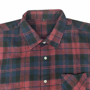 Etiquetas personalizadas para el cuello, Parche gráfico DRIPPING, Camisas a cuadros 100% algodón, Compra al por mayor, Sobrecamisas de streetwear, Chaqueta de franela de tallas grandes y altas - Product Image 3