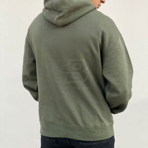 เสื้อฮู้ดโอเวอร์ไซส์ทำจากปากีสถานโลโก้ที่กำหนดเองสำหรับฤดูหนาวรูปแบบของแข็ง - Product Image 2