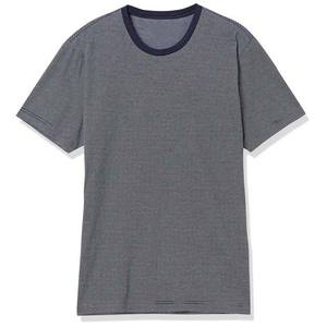 Último diseño transpirable de punto de algodón de fibra de bambú camisetas para hombres High Street Style Color sólido cuello redondo manga corta - Product Image 5