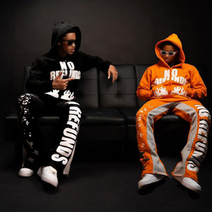 Hot Sale Custom Logo Track <b>Suits</b> French Terry Tracksuit Unisex Breathable Heavy Weight Fleece Cotton Oversized Tracksuits - Product Image 6