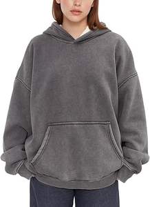 Sudaderas con capucha de lavado ácido informales para hombre, ropa de invierno, sudaderas con capucha de lavado ácido informales de Color sólido, ropa de moda, sudaderas con capucha de lavado ácido ajustadas para hombre - Product Image 4