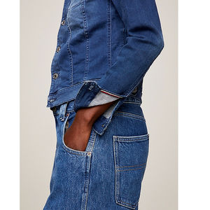 Chaqueta vaquera de una botonadura Vintage personalizada para mujer, ajustada, de algodón informal de Color sólido, prendas de vestir, Vaqueros lavados, ropa de moda - Product Image 4