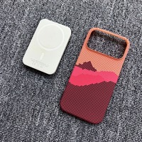 Étui magnétique fin en fibre de carbone de luxe FULINTE pour 14/15 Pro Max, porte-cartes, cadre de caméra en métal
