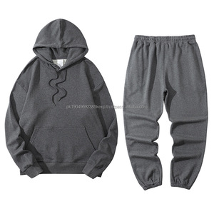 Conjunto deportivo de 2 piezas para hombre, ropa urbana, sudadera con capucha y pantalones jogger, logotipo personalizado, chándales de talla grande, conjuntos de dos piezas para hombre - Product Image 4