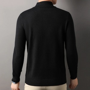 Business Casual Men's Solid Color Long Sleeve O-Neck Knit <b>Sweater</b> Daily Warm <b>Sweater</b> for Autumn and Winter Season - Product Image 6