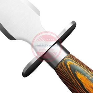 Couteaux à huîtres en acier inoxydable Outil de cuisine Couteau à huîtres polyvalent avec manche en bois - Product Image 4