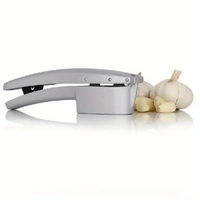 Presse Ail Multifonctionnel en Alliage de Zinc, Outil de Cuisine Intelligent, Trancheuse, Lavable, Gingembre, Gadgets, 1 Pièce