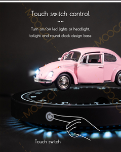 Sáng tạo 1:36 mini hợp kim Led màu hồng Bọ Cánh Cứng bay lên từ nổi Diecast xe mô hình cho bàn trang trí & Món quà lãng mạn ý tưởng - Product Image 3