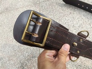 Haute Qualité Personnalisable Sam Browne Ceinture En Cuir pour Hommes Dames Écologique Étanche Mode Robe Ceinture Boucle En Argent - Product Image 5