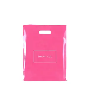 High quality merchandise die cut shopping bag custom printed design poly packaging made in Viet Nam ODM with best price