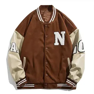 Chaquetas Universitarias de Béisbol Personalizadas al por Mayor con Logotipo Personalizado OEM ODM, Chaquetas de Primavera para Hombre, Impermeables, Transpirables, Color Personalizado, Elegantes - Product Image 3