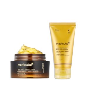 Productos coreanos para el cuidado de la piel, la mejor crema antienvejecimiento, crema facial, Medicube, vitamina C profunda, cápsula dorada, crema hidratante facial - Product Image 1