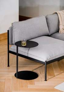 Mesa de centro de extremo lateral de madera redonda pequeña de anidación moderna para muebles de sala de estar de dormitorio - Product Image 2