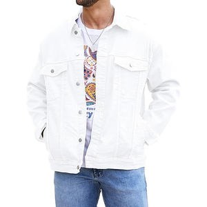Chaqueta vaquera de alta calidad para hombre, Chaqueta vaquera azul personalizada, a la moda ropa de calle, abrigo Vaquero al por mayor para tiendas de ropa - Product Image 1