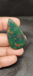 Gran oferta, cabujón de jaspe de sangre Natural, piedra preciosa suelta (verde y roja) para envoltura de alambre y joyería personalizada - Product Image 3