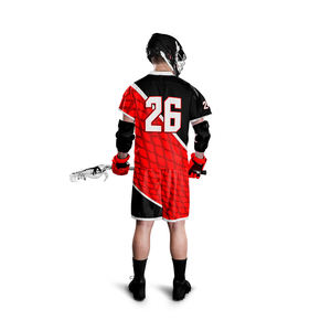 Uniformes de Lacrosse personalizados de alta calidad, ropa deportiva para hombre con sublimación de logotipo, camisetas y pantalones cortos de nuevo diseño al por mayor - Product Image 2
