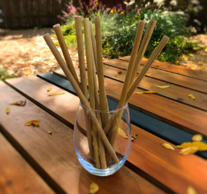 Pajita de bambú ecológica biodegradable de alta calidad para batidos, café frío y zumos, Pajita de plástico grande para bares de fiestas - Product Image 6