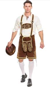 Shemax Trachten Shorts pour hommes Lederhosen Shaded Grey OEM Custom New Bavarian Oktoberfest Lederhosen - Product Image 2