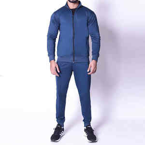 Logo personnalisé survêtement lourd pour hommes-Survêtement uni pour l'entraînement et les sports de fitness d'hiver Ensemble deux pièces Logo personnalisable - Product Image 1