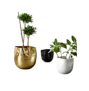 Contenedores de plantas de Metal de alta calidad, diseño elegante, macetas para decoración del hogar, macetas para decoración de jardín, macetas para uso en interiores y exteriores - Product Image 5