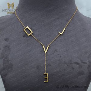 Collier chaîne en argent massif 925 collier LOVE fait à la main bijoux pour femmes collier d'amour en diamant pavé - Product Image 3