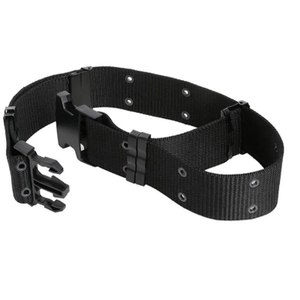 Cinturón de cintura con hebilla negra de plástico automático para exteriores de alta calidad, cinturón negro táctico ajustable para hombres - Product Image 4