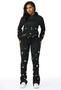 ชุดออกกำลังกายระบายอากาศได้ดีสำหรับผู้หญิงชุดวอร์มเล่นกีฬาแบบสวมหัวมีฮู้ดแบบสวมหัวมีฮู้ดลายสีพื้น - Product Image 5